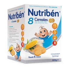 NUTRIBEN PAPILLA 8 CEREALES GALLETAS MARIA 600 GR