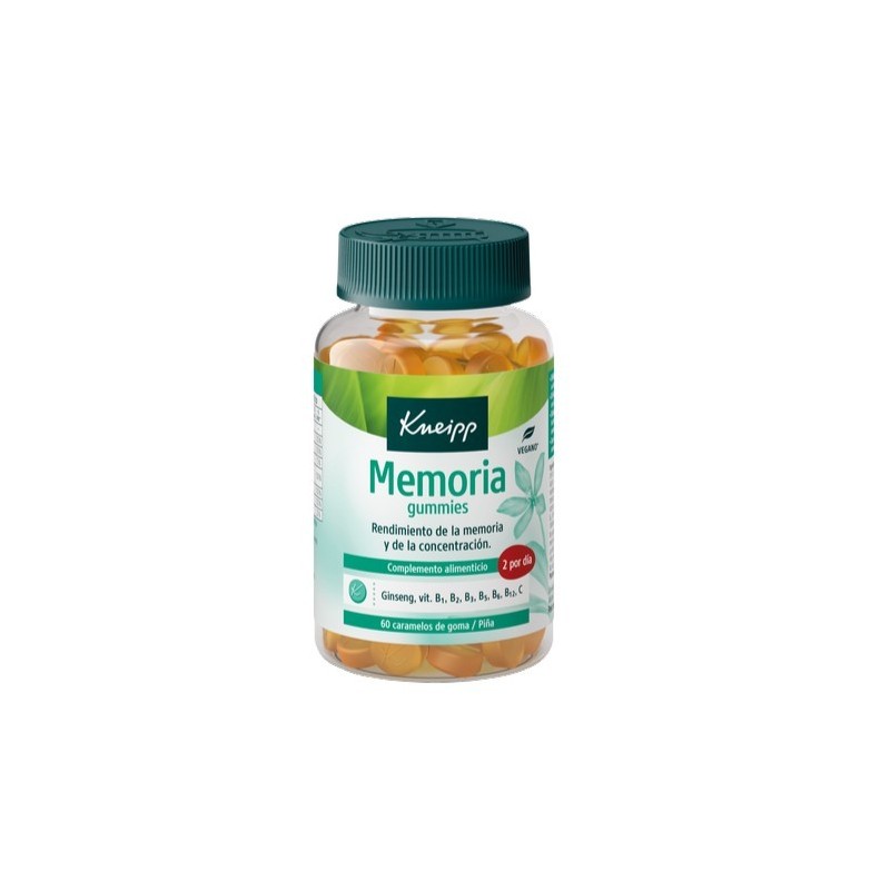 KNEIPP MEMORIA 60 GUMMIES SABOR PIÑA