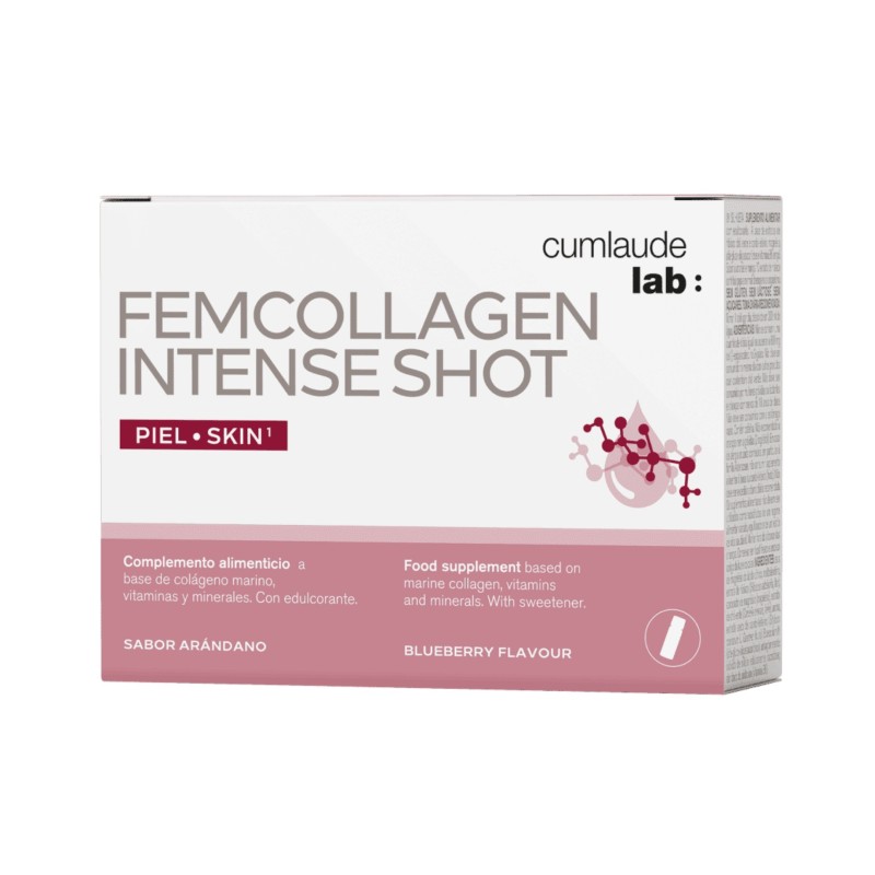 CUMLAUDE LAB: FEMCOLLAGEN INTENSE SHOT 7 VIALES 25 ML SABOR ARANDANO