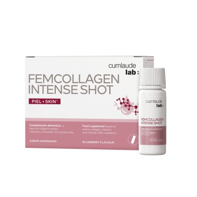 CUMLAUDE LAB: FEMCOLLAGEN INTENSE SHOT 7 VIALES 25 ML SABOR ARANDANO
