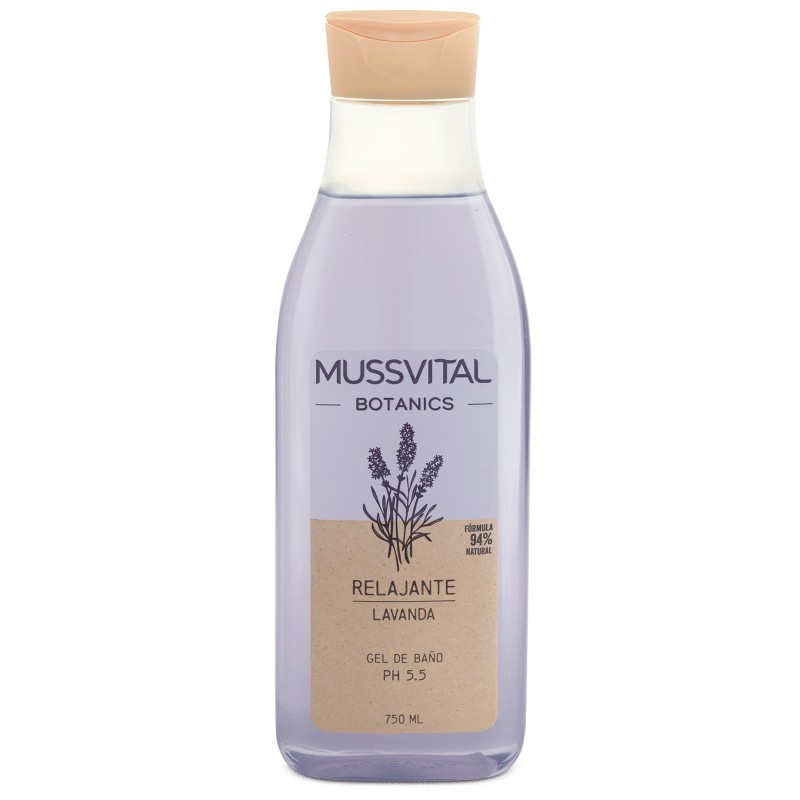 MUSSVITAL ESSENTIALS BOTANICS GEL DE BAÑO LAVANDA 1 ENVASE 750 ML