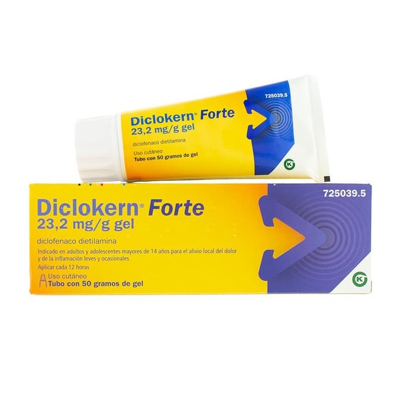 DICLOKERN FORTE 23.2 MG/G GEL TOPICO 50 G