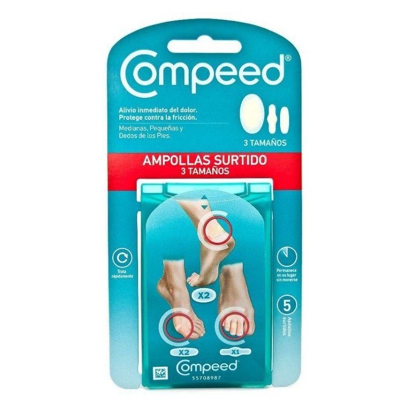 COMPEED AMPOLLAS HIDROCOLOIDE SURTIDO 5 UNIDADES