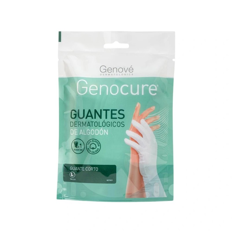 GUANTES DE ALGODON GENOCURE DERMATOLOGICO TALLA L