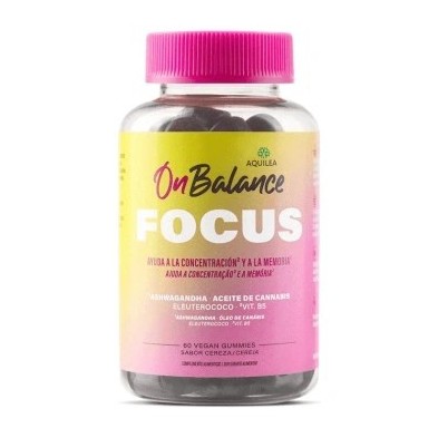 AQUILEA ONBALANCE FOCUS 60 GOMINOLAS SABOR CEREZA