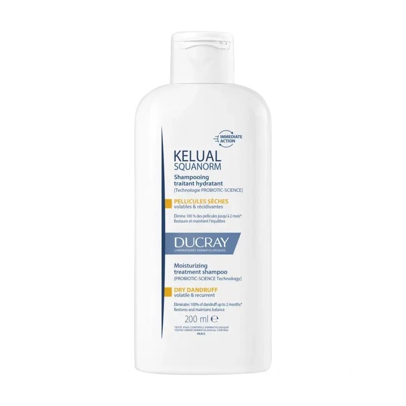KELUAL SQUANORM CHAMPU TRATANTE HIDRATANTE CASPA SECA DUCRAY 1 ENVASE 400 ML