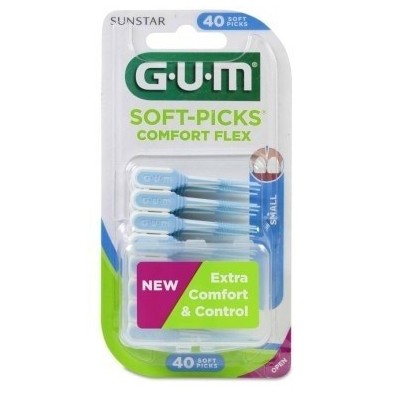 SOFT PICKS COMFORT FLEX T-S GUM 40 U