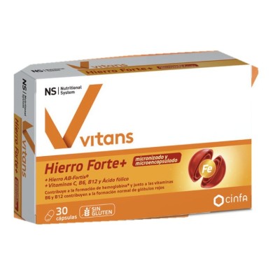 NS VITANS HIERRO FORTE+ 30 CAPSULAS