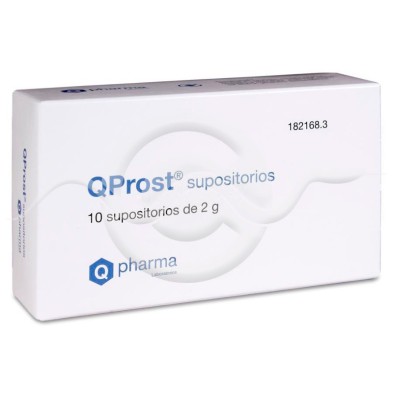QPROST SUPOSITORIOS 10 UNIDADES