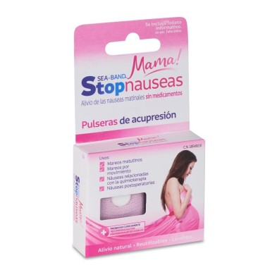 SEA BAND PULSERA ANTIMAREO STOP NAUSEAS MAMA 2 UNIDADES