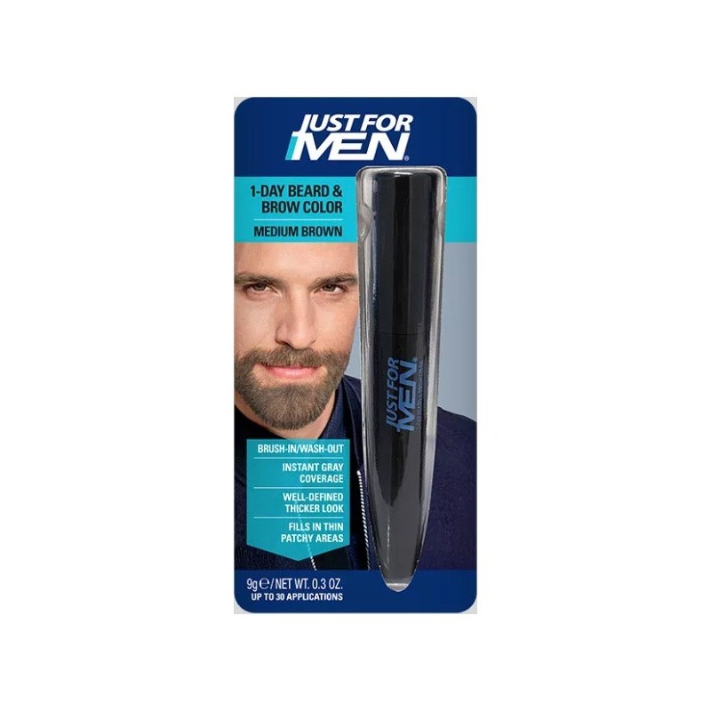 Just For Men Retoque Canas Castaño Medio 9 g | Farmacia Liceo