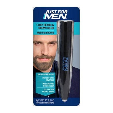 JUST FOR MEN RETOQUE INSTANTANEO DE CANAS COLOR CASTAÑO MEDIO 9 G