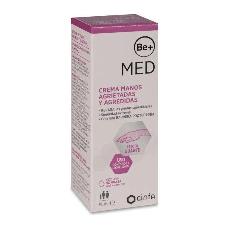 Be+ Med Crema Manos Agrietadas y Agredidas 50 ml | Farmacia Liceo