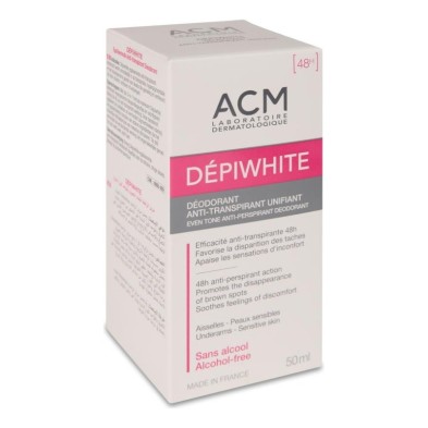 DEPIWHITE DESODORANTE ANTITRANSPIRANTE UNIFICADOR ROLL ON 50 ML