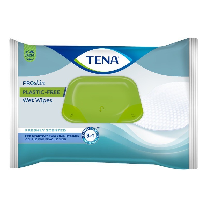 TENA ProSkin Toallitas Húmedas sin Plástico 48 uds | Farmacia Liceo