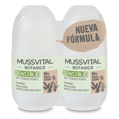 MUSSVITAL ESSENTIALS BOTANICS ANTITRANSPIRANTE SENSIBLE 75 ML
