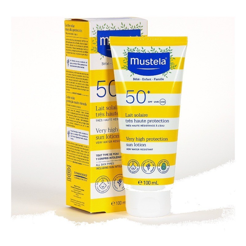 Mustela Leche Solar SPF 50+ 100 ml | Farmacia Liceo