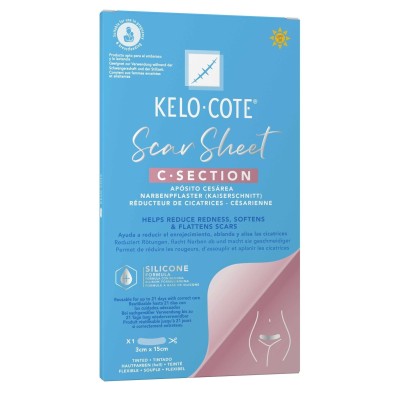 Kelo-cote apósito reductor de cicatrices cesárea 15 x 3 cm