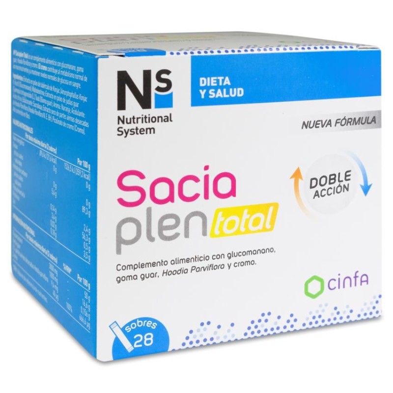 NS Dietcontrol Saciaplen Total 28 Sobres 3 g