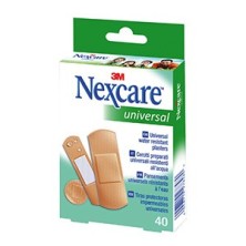 Apósito Adhesivo 3m Nexcare Universal Tiras Protectoras Impermeables 40 Tiras Surtido
