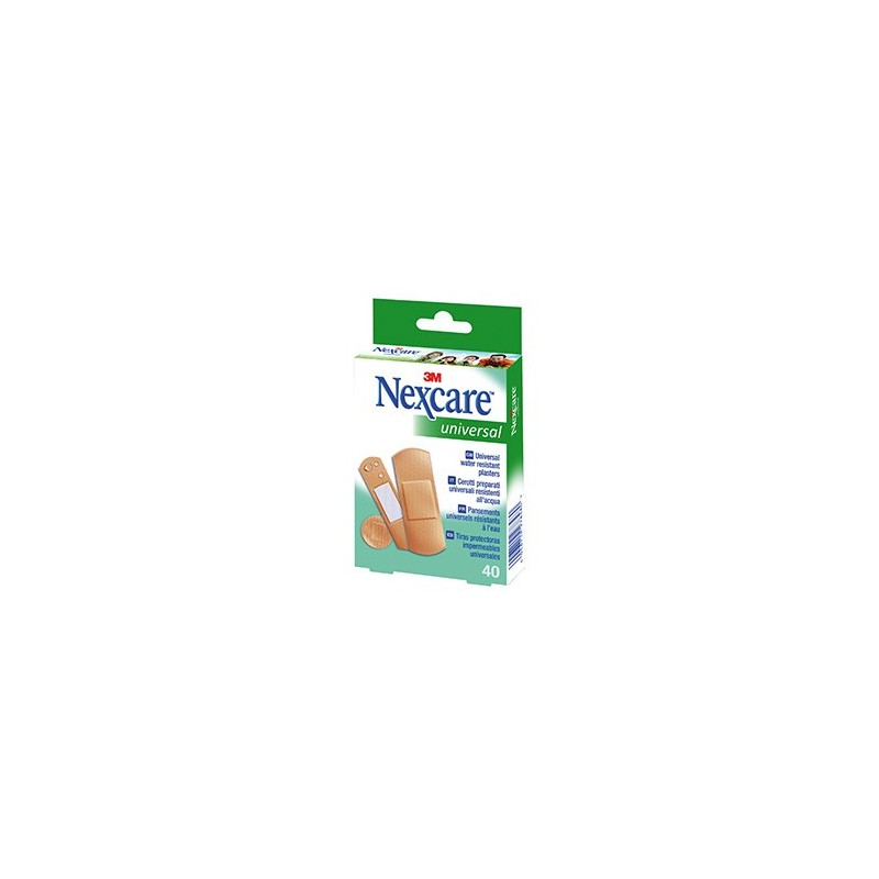 Apósito Adhesivo 3m Nexcare Universal Tiras Protectoras Impermeables 40 Tiras Surtido