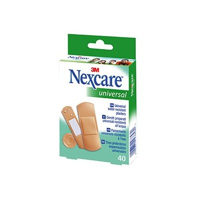 Apósito Adhesivo 3m Nexcare Universal Tiras Protectoras Impermeables 40 Tiras Surtido