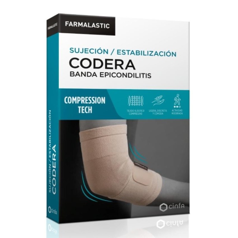 Codera Banda Epicondilitis Farmalastic Compression Tech 1 Unidad Talla Pequeña