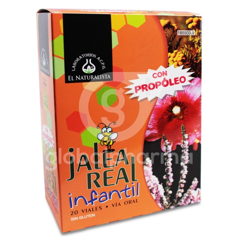 Jalea Real Infantil el Naturalista 100 mg 20 Viales