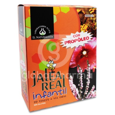 Jalea Real Infantil el Naturalista 100 mg 20 Viales