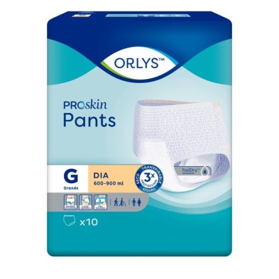 Absorbente Incontinencia Orina Día Anatómico Orlys Protection Pants 80 Unidades Talla Grande