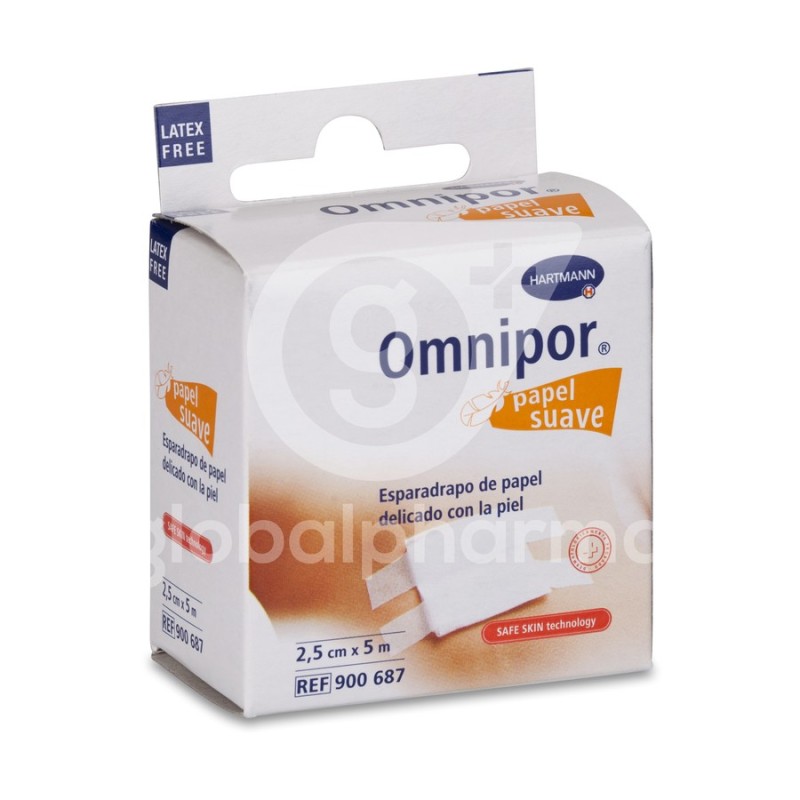 Esparadrapo Hipoalergico Omnipor Papel 1 Unidad 5 m x 2,5 cm