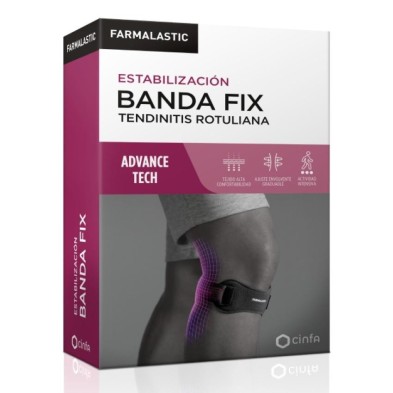 Banda Tendinitis Rotuliana Fix Farmalastic Advance Tech 1 Unidad Talla Única