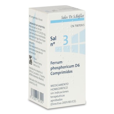 Ferrum Phosphoricum D6 Sal Nº 3 80 Comprimidos