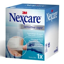 Esparadrapo Hipoalergico 3m Nexcare Sensitive Tape 1 Unidad 5 m x 5 cm Color Blanco