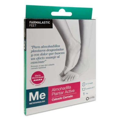 Almohadilla Plantar Active Farmalastic Feet Calzado Cerrado 1 Par Pequ