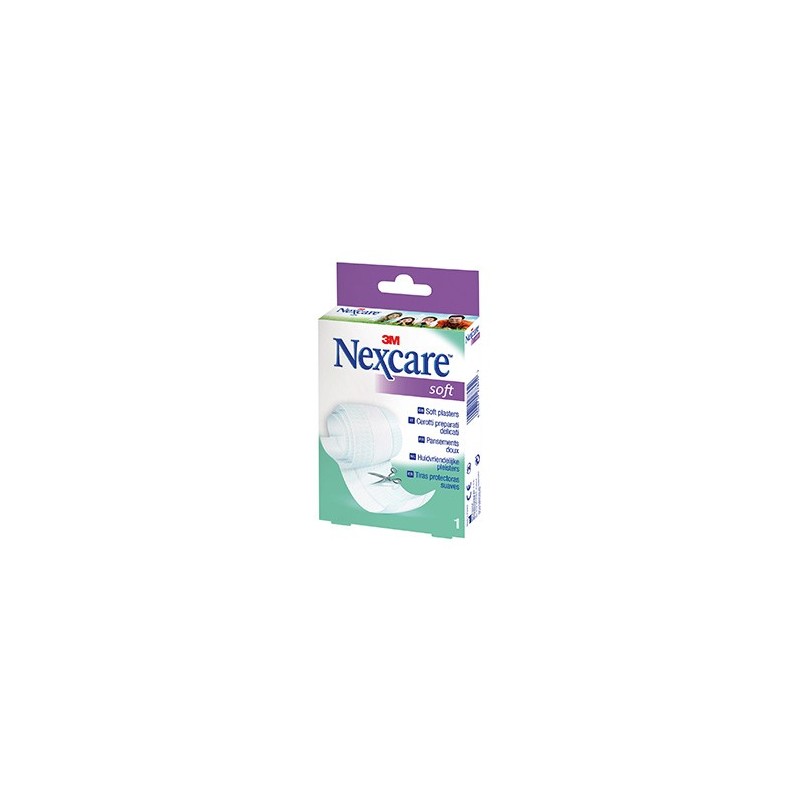 Apósito Adhesivo 3m Nexcare Soft Tiras Protectoras Suaves 1 Rollo 1 m x 8 cm