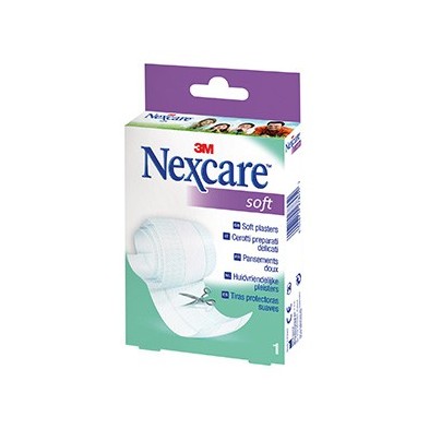 Apósito Adhesivo 3m Nexcare Soft Tiras Protectoras Suaves 1 Rollo 1 m x 8 cm