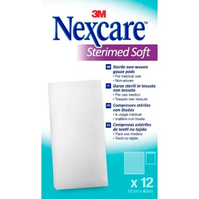 Sterimed Soft Gasa Estéril Tejido sin Tejer 3m Nexcare 12 Unidades 40 cm x 18 cm