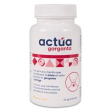 Actua Garganta 24 Gominolas Sabor Limón