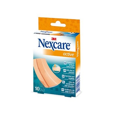Apósito Adhesivo 3m Nexcare Active Strips Banda 10 x 6 cm 5 Unidades