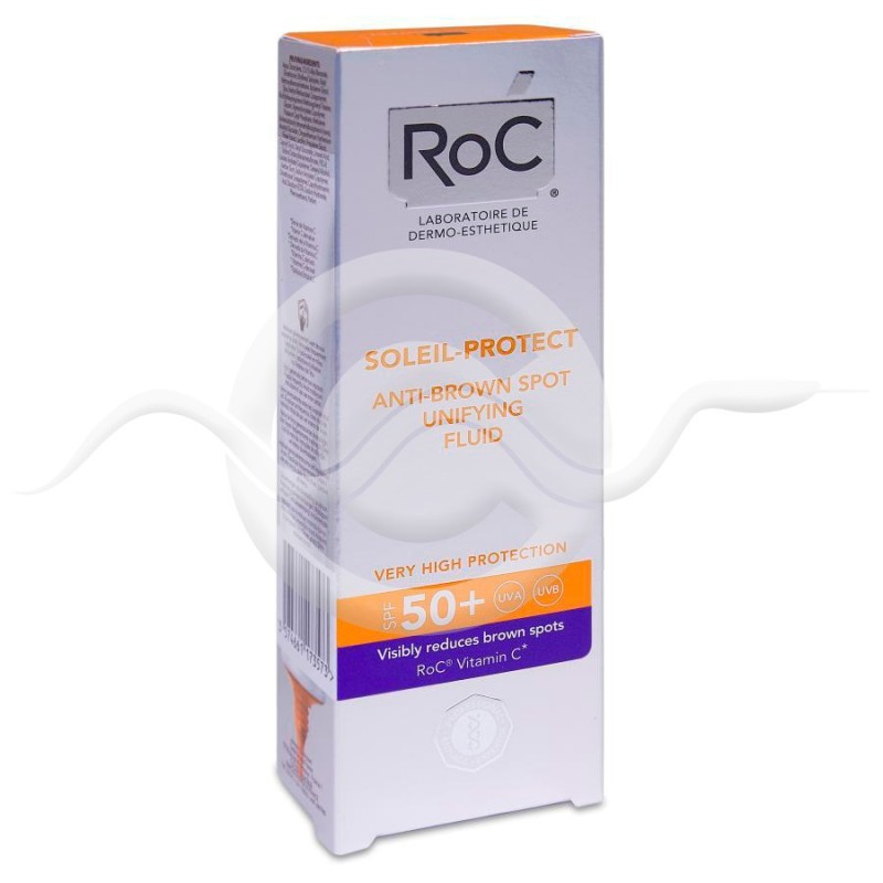 ROC Soleil Protect Fluido Unificante Antimanchas Alta Tolerancia SPF 50+ 1 Envase 50 ml