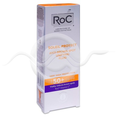 ROC Soleil Protect Fluido Unificante Antimanchas Alta Tolerancia SPF 50+ 1 Envase 50 ml