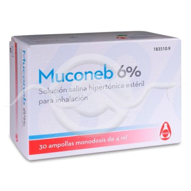 Muconeb 6% Solución Salina Hipertónica Inhalación 30 Ampollas 4 ml
