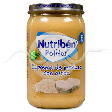 Nutriben Suprema de Merluza con Arroz 1 Potito 235 g