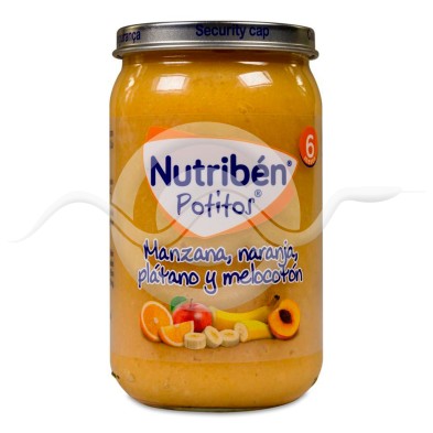 Nutriben Manzana Naranja Plátano y Melocotón 1 Potito 235 g
