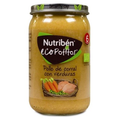 Nutriben Ecopotitos Verduras de la Huerta con Pollo del Corral 1 Envase 235 g