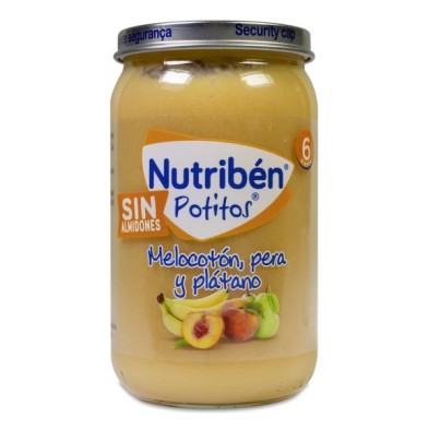 Nutriben Potitos Melocoton, Pera y Plátano 1 Envase 235 g