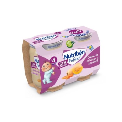 Nutriben Cena Crema de Calabaza y Zanahoria 2 Potitos 190 g
