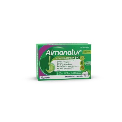 Almanatur 40 Comprimidos Masticables Sabor Menta