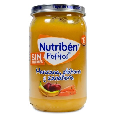 Nutriben Manzana Plátano y Zanahoria 1 Potito 235 g